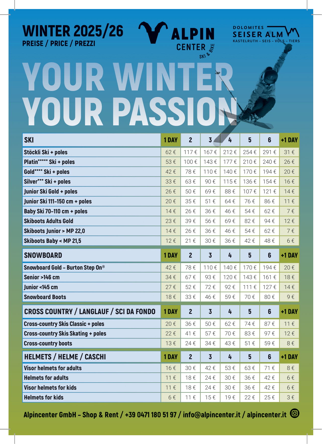 PreislisteAlpincenter Winter A5